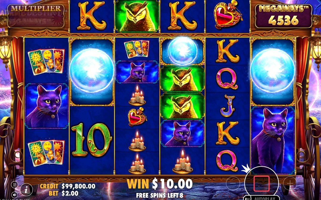 Free spins-rundan med Wheel of Fortune och multiplikator